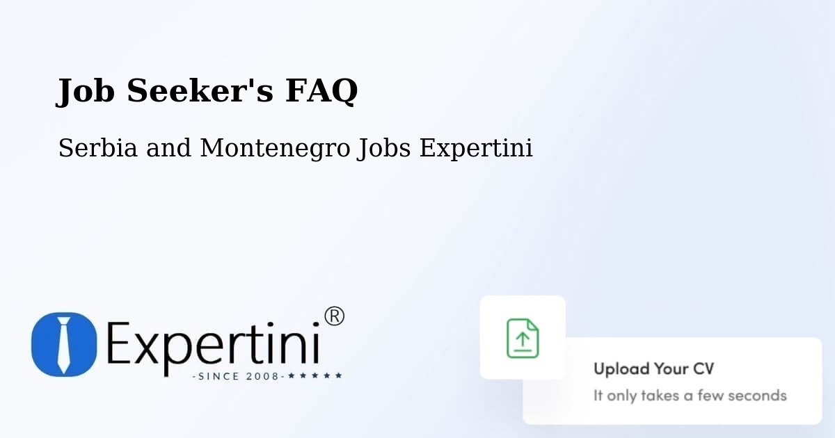 Job Seeker FAQ – Parry Sound - Serbia and Montenegro Jobs Expertini