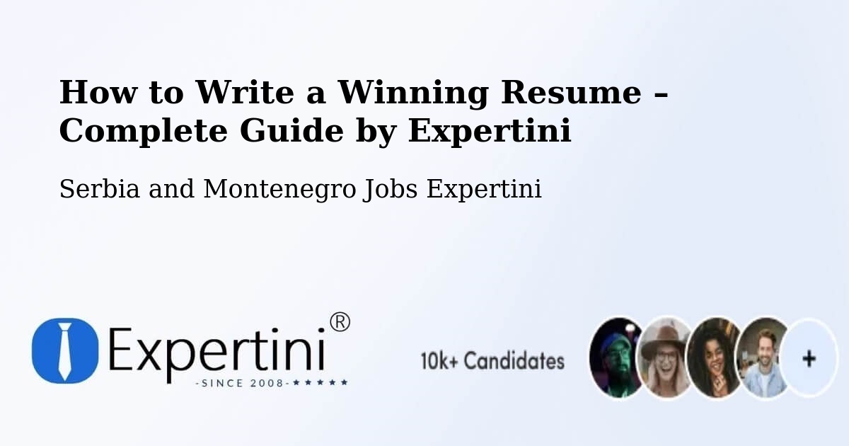 Resume Writing Guide for Job Seekers – Parry Sound - Parry Sound, Serbia and Montenegro Jobs Expertini