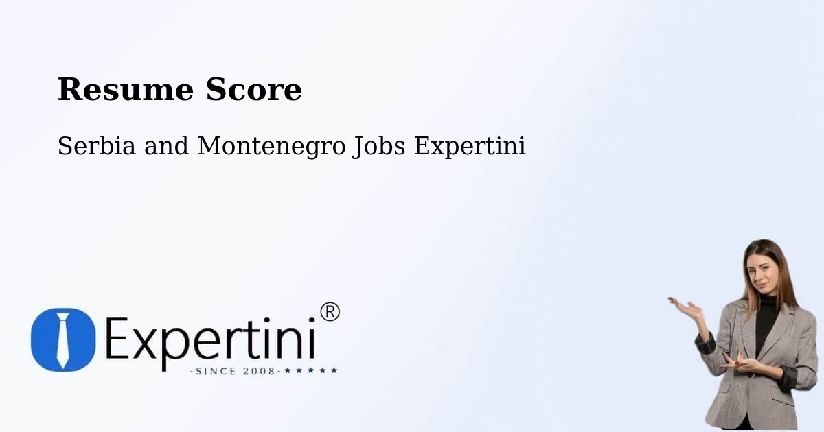 Resume Score & Job Description Match Tool – Parry Sound - Serbia and Montenegro Jobs Expertini